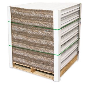 Edgeboard, 3&quot;x3&quot;x40&quot;, .120,  white, 1944/skid