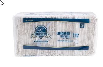 Napkins, Paper,12.5x11.7, 500/pk,12pk/cs