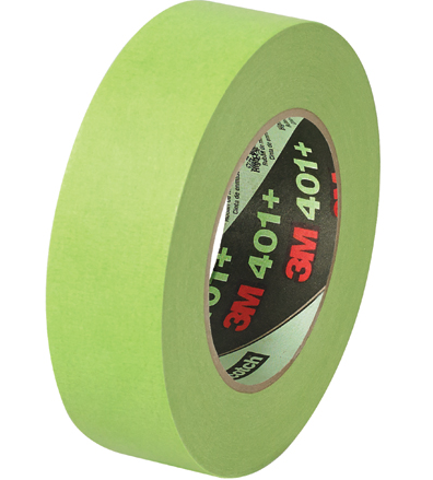 Tape, Masking, 1.5&quot; x 60 yds, Green, 3M 401+/233+, 16