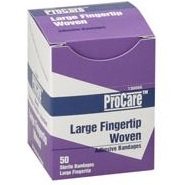 Bandage,Lrg Woven Fingertip 40/Box