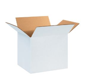 BOX, 14X10X10, WHITE, 200#,  32ECT, 25/BNDL, 500/BALE