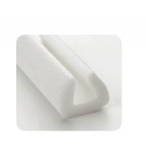 Foam, Polyethylene, 72&quot; Length, White, U Channel,
