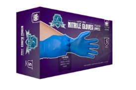 Gloves, Nitrile, Empress Blue Powder Free Small 10/100 cs