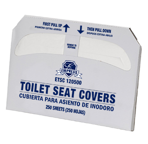 Toilet, Seat Cover, Half-fold,250/Pkg, 20
