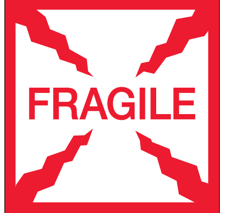 Label, 2x2, Fragile, 500/Roll