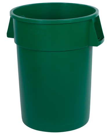 Waste Container, Green, 44 Gal,