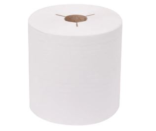 Towel,Roll, 8&quot; X 800&#39;, White Recyc., 6/Cs, 55 cs/skid