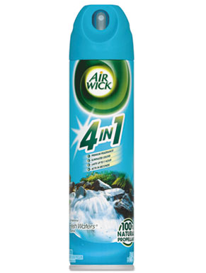 Deodorizer, 4 in 1 Aerosol Air
Freshener,
Fresh Waters, 8oz., 12/case