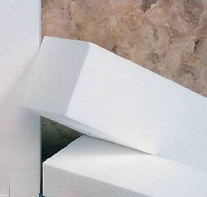 Styrofoam,Block,13-1/2x3X2-1/4 1.5#, 150/Pack