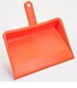 Dust Pan, Plastic, Orange, 10/cs