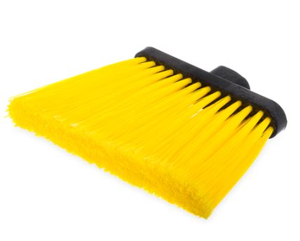 Broom, Flagged, Head, Yellow, Duo Sweep, 12in flare,