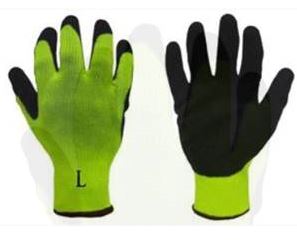 Glove, Latex, HI-Vis Yellow w/Black