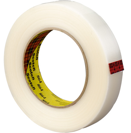 Tape, Filament, 3/4&quot; x 60 yds, 5.6 mil, Poly Back