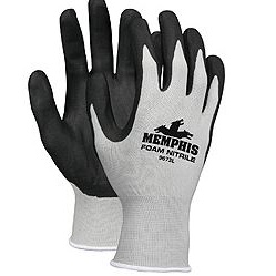 Glove, Nitrile, Blk, 
12PR/bundle Foam, 
xtra Sm Extra Small
