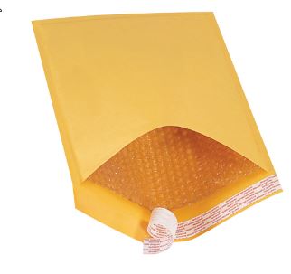 Mailer, 10.5X16, Size 5,Bubble Lined, Self Seal,