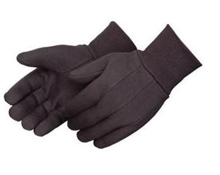 Gloves, Canvas, Brown Jersey,  XL,