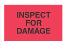 3 x 5&quot; Inspect For Damage
Label(500/Roll)