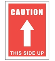 3 x 5&quot; Caution This Side Up (Arrow) Label
