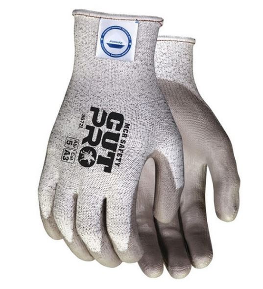 9672-L Glove, Large, Cut Resistant Dyneema w/P.U. Grip