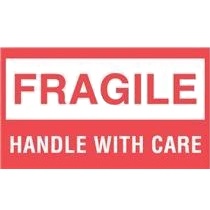 Label,&quot;Fragile Handle W/Care&quot; 500/Roll