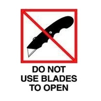 Label,Do not use blades to open,3x4,wht/blk,500/rl