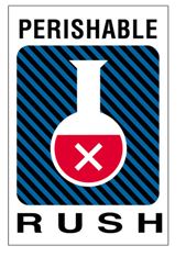 Label, 4x6 Perishable Rush
labels, 500/roll