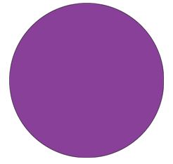 Label, 3/4&quot; Circle, Inv., Purple, 500/Rl