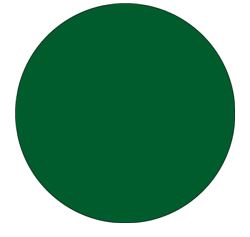 Label, 3/4&quot;, Circle, Dark Green, 500 labels/roll