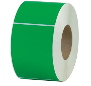 Label, Direct Thermal, 3x5, Kelly Green, 1&quot; core, 300