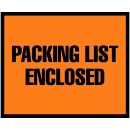 Packing List Envelope, 5.5X7 Full Face Print, 1,000/Case