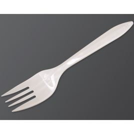 Forks, 6-1/4&quot;, Dart, White Medium Duty, polypro,