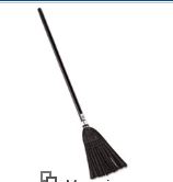 Broom, Lobby, Rubbermaid,
Synthetic Fill, 37-1/2&quot;
Height, Black, 12/Pack