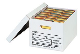 Boxes, Storage, Auto-Lock  File,15x12x10 ,Letter, 12 per 