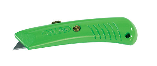 Safety Grip Green Utility Knives Retractable 10/case