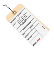 Inventory Tags, 6 1/4&quot; x 3 1/8&quot;, Pre-Wired, 2000-2499,