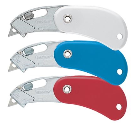 Safety Knife, Assorted Colors, Self-Retracting, Pocket 