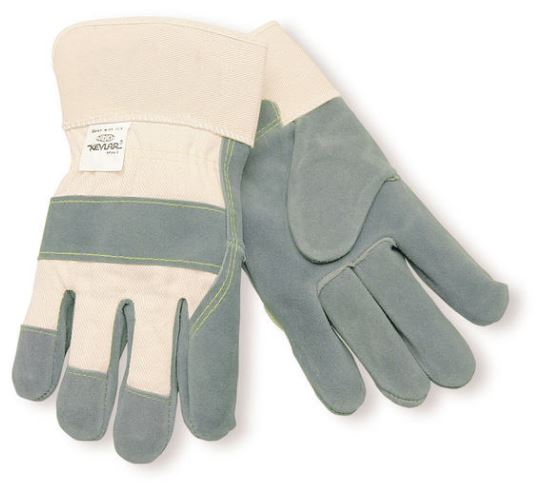 Gloves, Leather, Split, w/ kevlar stitch, XL, 12/pk, 6