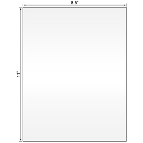 Laser Sheet Label, 8-1/2x11,White, 1 up, 1000/cs