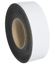 Magnetic Tape, 2&quot;x100&#39;, .03&quot; thick, White, 1/case