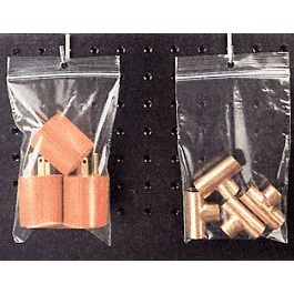 Poly Bag, 10X13,4Mil, Zip,
W/Hang Hole, 500/Case