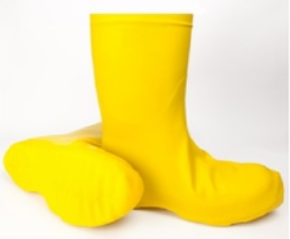 Boots, Overboots, Yellow,  Hazmat, Latex, XL, 50 