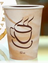 Cup, Paper, 8 oz, Hot, Coffee
Design, 1000/cs