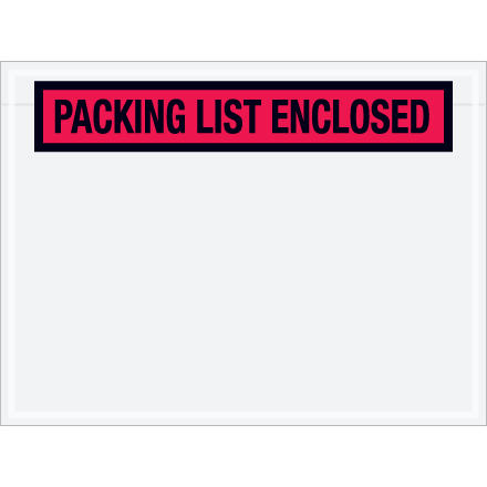 Envelope,&quot;Packing list enclosed&quot;, 4-1/2x6&quot; print