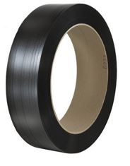 Polyester Strapping, 1/2&quot; x
3250&#39; (16&quot; x 3&quot; Core), .028
Thickness, 820 lbs Break
Strength, Smooth, Black, 2/cs