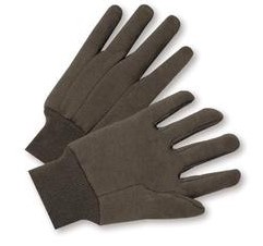 Gloves, Canvas, Jersey,  Ladies, Brown
