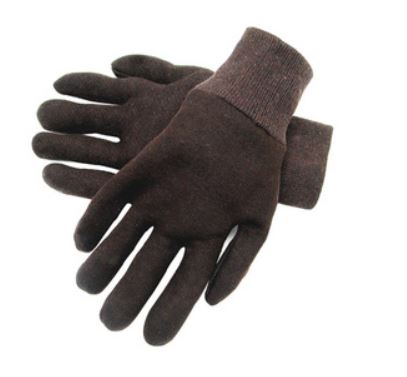 Gloves, Canvas, Brown Jersey,  Ladies,