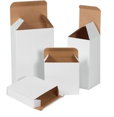 Box, 3.5&quot;x2.5&quot;x5.5&quot;, reverse tuck white folding carton,