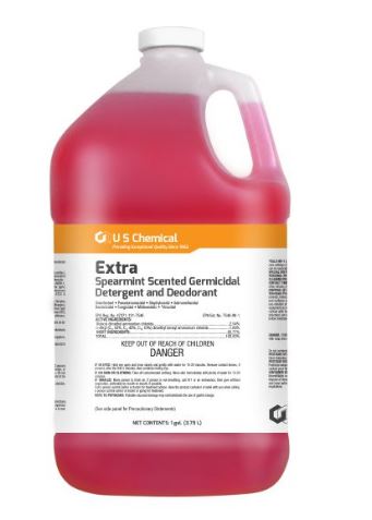 Disinfectant, USC Extra., Dark
Pink with Spearmint Scent,4
Gal/Case