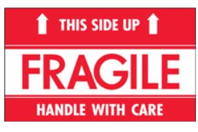 Label, 3X5&quot;, Fragile Handle
W/Care &quot;This Side Up&quot; 500/Rl