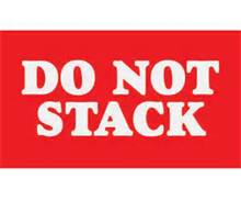 Label, &quot;Do Not Stack&quot;, 500/Rl
5X3